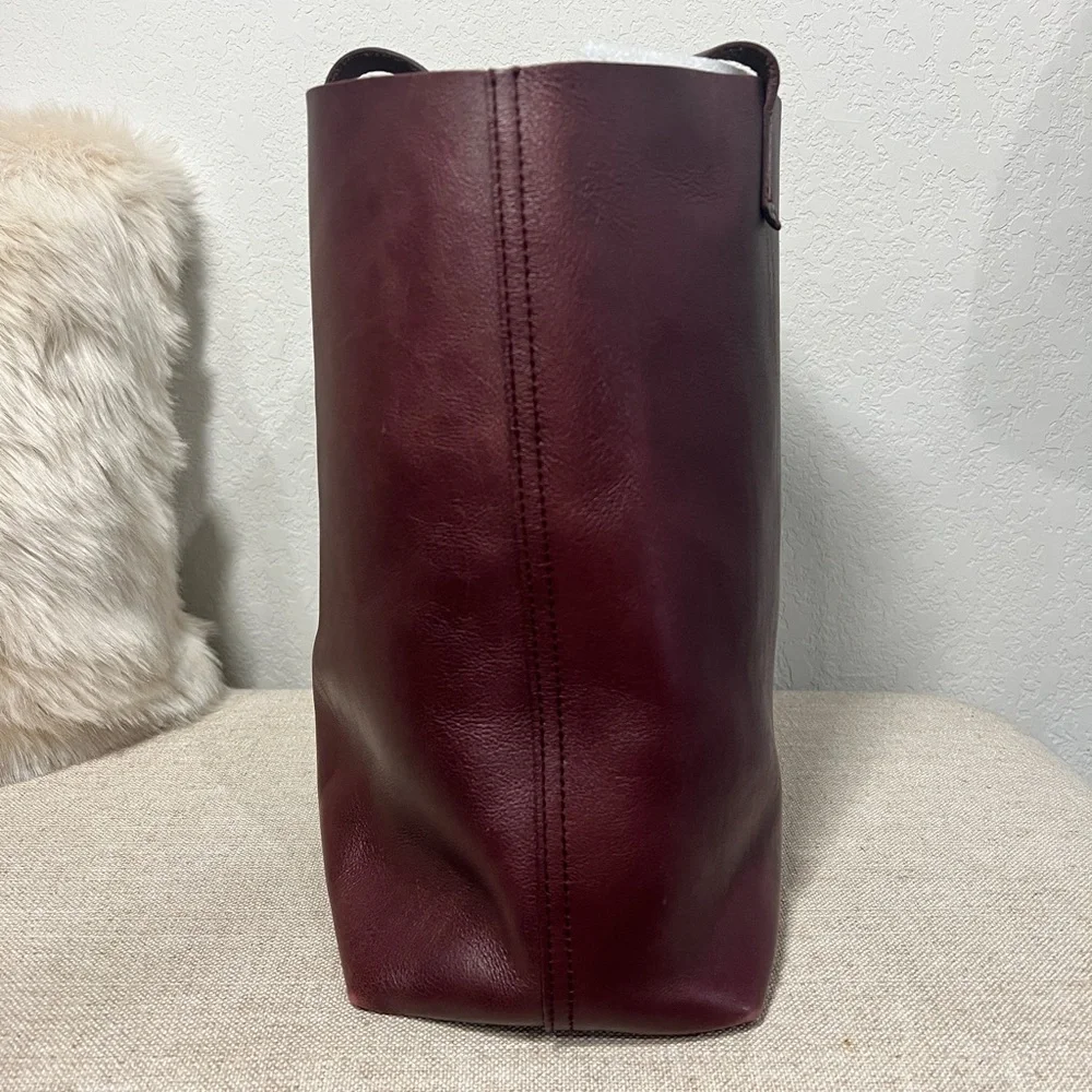 Madewell Paint Stripe Transport Leather Tote - Picture 12 of 14